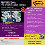 Doctor of Philosophy in Agriculture